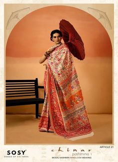 Chinar Pashmina 1 By Sosy Silk Festival Wear Sarees Suppliers In India #theethnicworld #wholesalesaree #wholesalesuit #wholesalekurti #wholesalelehenga