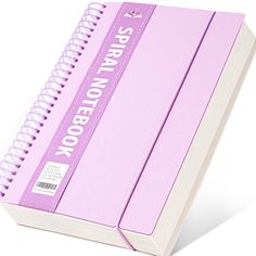 PRICES MAY VARY. ✎300 PAGES COLLEGE RULED PAPERS - With 150 sheets/300 pages of high-quality college ruled paper, this spiral notebook offers plenty of room for all your writing needs. Whether you're taking notes, brainstorming, or journaling, you'll have ample space to capture your thoughts and ideas. ✎SECURE ELASTIC CLOSURE - The elastic closure keeps your spiral notebook securely closed, protecting your pages from damage and ensuring your notes stay intact. It's perfect for on-the-go use, providing peace of mind knowing your valuable content is safe. ✎DURABLE CONSTRUCTION - Crafted with durability in mind, this spiral notebook is designed to withstand daily use.The sturdy and fashion cover and thick pages ensure long-lasting quality, making it suitable for both personal and professional Spiral Notebook Aesthetic, College Ruled Paper, Notebook Collage, Spiral Line, Tiny Room, Ringed Notebook, Xmas Wishlist, Stationary Items, Stationary Supplies