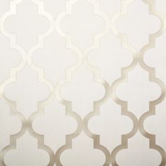 an abstract white wallpaper pattern with metallic circles and wavy lines on the back ground