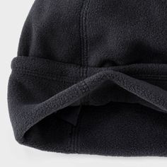 Why we're ALL IN: Black fleece knit beanie made of midweight recycled polyester for cozy, snug comfort on colder-weather days. Comfortable and functional design works with everything you do outdoors. Convenient pull-on style, a 9-inch crown height and a rolled cuff complete the look. All in Motion™: Inspiring the potential in every body. Fleece Beanie, Weather Day, Recycled Polyester Fabric, All In Motion, Cargo Joggers, Black Fleece, Active Women, Functional Design, Yarn Dyeing