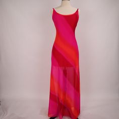 Loooove........ This Tadashi Maxi Dress. This Dress Can Be Worn To A Formal Party Or To A Simple Dinner Get-Together. Loooove The Colors On This Dress..... It Is The Meaning Of Summer!!!!!! Condition: New Without Tags (Nwot). No Defects... No Flaws. Material: Nylon/Spandex. Back Zipper/Clip. +Lining Down To Thigh Area... Then Sheer Size: Xs. Please See Measurements Chest- 15 Inches Across (Stretches To 17 Inches) Waist- 13 Inches Across (Stretches To 14.5 Inches) Hips- 17.5 Inches Across (Stretc Maxi Party Dress, Tadashi Shoji Dresses, Simple Dinner, Tadashi Shoji, Dress Gown, Dip Dye, Maxi Dress Party, Formal Party, Orange Pink