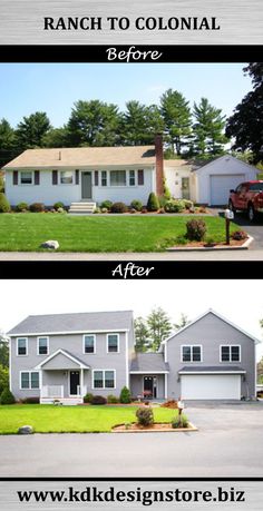 before and after pictures of a house