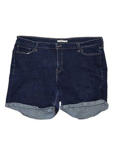 Levi's Denim Shorts Size: 24 Bottoms - used. 79% COTTON, 19% POLYESTER, 2% ELASTANE | Levi's Denim Shorts: Blue Bottoms - Size 24 Plus Levi's Short Leg Denim Jeans, Levi's Straight Leg Dark Wash Shorts, Levi's Short Length Dark Wash Jeans, Levi's Dark Wash Short Jean Shorts, Levi's Dark Wash Short Length Jeans, Levi's Mid-rise Dark Wash Shorts, Blue Levi's Denim Shorts, Levi's Cutoff Denim Blue Shorts, Levi's Blue Cutoff Shorts