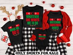 The Family Christmas Shirts are perfect for creating festive memories. These funny matching family shirts make excellent Christmas group shirts and matching outfits. Celebrate the holidays with these fun and unique sibling and family matching shirts. Product Description: ⇝ Bella and Canvas Brand Shirts ⇝ Unisex Adult Sizing ⇝ Rolled Sleeves in pictures are for styling purposes only ⇝ Props used in photos for are NOT included with purchase ⇝ Please consult the listing image for information regard Matching Family Christmas Shirts, Family Matching Shirts, Christmas Family Shirt, Funny Matching, Christmas Matching, Family Shirts Matching, Group Shirts, Brand Shirts, Family Christmas Shirts