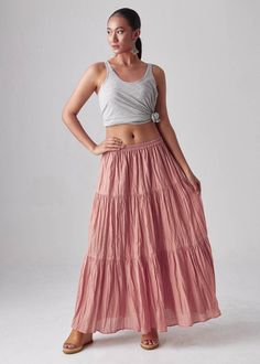 NO.5 Women's Hippie Gypsy Boho Tiered Peasant Long Maxi | Etsy Luxury Bohemian Lined Maxi Skirt, Cheap Pink Bohemian Maxi Skirt, Cheap Bohemian Flared Skirt, Cheap Tiered Maxi Skirt, Cheap Flowy Skirt By Forever 21, Cheap Tiered Maxi Skirt For Vacation, Cheap Hippie Style Spring Skirt, Summer Full Length Maxi Skirt, Cheap Flowy Skirt