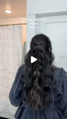 Emily Chandler on Instagram: "Or for a wedding!? This might be my fav hairstyle ive ever done #fyp #hairtok #hairstyles #promhair #promhairideas #weddinghair #weddinghairstyle #hairtoks #hairstyles #halfup #fauxbraids #pulloutbraid" Emily In Paris Hair Tutorial, Faux Braids, Half Up, Prom Hair, Hair Inspo, Wedding Hairstyles