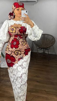 African dress  • Ankara   • Long gowns  • Ankara and lace   • Trendy Ankara Lace Dress Styles, Trendy Ankara Styles, African Fabric Dress, Modest Dresses Fashion, Best African Dresses, Ankara Gown