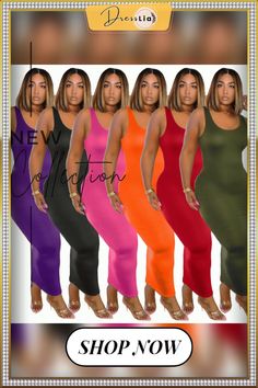 Sexy Sleeveless U-neck Solid-color Mid-waist Dress Sleeveless Stretch Maxi Dress For Club, Trendy Multicolor Maxi Dress For Night Out, Trendy Stretch Sleeveless Maxi Dress, Stretch Multicolor Sleeveless Maxi Dress, Trendy Sleeveless Stretch Maxi Dress, Multicolor Stretch Sleeveless Maxi Dress, Multicolor Sleeveless Stretch Maxi Dress, Trendy Bodycon Sleeveless Maxi Dress, Trendy Sleeveless Bodycon Maxi Dress