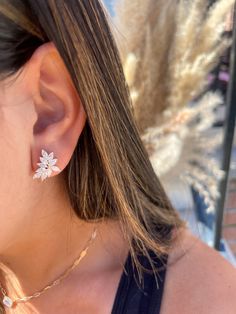 This piece of jewelry is the perfect combination of vintage and modern creating a timeless statement. Each earring features 10 marquise shaped moissanites that are carefully set in a delicate cluster. These Classic and exquisite earrings are truly fit for royalty! *Details: *Metal Types Available: 14K Yellow Gold 14K White Gold 14K Rose Gold Size: 12x16mm Marquise size: 2.5x6mm TCW (20 Marquise): 2.9CT 14K Gold Weigh: 3.5g Post Length: 9mm Post Width: 0.8mm *Closure: Push back *Stone Type: Moissanites *Shape: Marquise *Color Grade: DEF Colorless *Clarity Grade: VS *Handmade and High Quality  *All items will be packaged in a high-quality Jewelry box!  *SHIPPING: We are located in NY and we offer various shipping options! If we have the item in stock it will be shipped within 3-5 business da Formal Marquise Diamond Cut Cluster Earrings, Formal Marquise Cluster Earrings In White Gold, Formal Marquise White Gold Cluster Earrings, Formal White Gold Marquise Cluster Earrings, Diamond Marquise Bridal Earrings For Formal Occasions, Formal Diamond Marquise Bridal Earrings, Marquise Cluster Earrings With Diamond Accents For Formal Occasions, Fine Jewelry Marquise Earrings For Evening, Marquise Cut Diamond Cluster Earrings For Formal Events