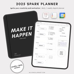 2025 Digital Planner for GoodNotes, iPad Digital Planner, Portrait 2025 Planner Template, Student Planner Planner Template Student, Google Agenda, Sunday Workout, Digital Planner For Goodnotes, Planner For Goodnotes, Wellness Tracker, Daily Weekly Planner, Vision Board Goals