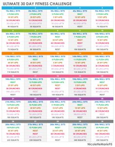 the ultimate 30 day fitness challenge is here to help you get ready for your next workout