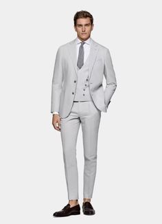 Summer Wedding Suit, Grey Waistcoat, Cinch Jacket, Summer Wedding Suits, Waistcoat Designs, Suit Supply, Zara Suits, Traditional Suit, Herringbone Jacket