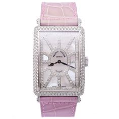 Breguetcamera HOME CAMERA WATCH LUXURY BRAND ACCESSORIES ABOUT US | CONTACT US ROLEX OMEGA PATEK PHILIPPE AUDEMARS PIGUET TUDOR CARTIER WATCH Franck Muller Long Island 1202 QZ SNR D CD 18K White Gold Diamond Ladies Watch Thank you for watching my item #HK10279 THESE ARE PICTURES OF THE ACTUAL ITEM. WHAT YOU SEE, WHAT YOU GET. SPECIFICATIONS  Brand Franck Muller Model Long Island Reference number 1202 QZ SNR D CD Movement Quartz Gender Women's watch Caliber Movement Quartz Case Case material 18K White Gold and diamond-set Bracelet/strap Bracelet material Leather Retail Price: HKD444,000/USD57,000   Cosmetic: factory old stock, it is unworn, as pictures. Auction Includes: authentic watch, box, warranty card with 2 Year warranty. SHIPPING PAYMENT RETURN ABOUT US We ship worldwide by FEDEX/EMS Luxury Pink Watch With Rectangular Dial, Luxury Pink Watches With Rectangular Dial, Formal Pink Diamond Watch With Diamond Hour Markers, Luxury Pink Diamond Watch With Diamond Hour Markers, Luxury Pink Watch For Anniversary, Formal Pink Watch Accessories With Diamond Hour Markers, Luxury Pink Diamond Watch With Subdials, Luxury Pink Analog Watch, Island Reference