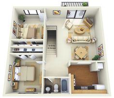 the floor plan of a two bedroom apartment