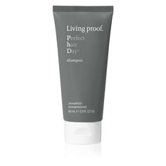 Perfect Hair Day Shampoo is powered by Living Proof’s patented healthy hair molecule (OFPMA) to smooth, polish and protect strands. This formula helps create visibly healthier hair, and helps repel dirt and oil to keep hair cleaner, longer. It is also color-safe and safe for chemically treated hair. A formula that enhances hair smoothness, volume, strength, and shine. | Perfect Hair Day Shampoo Travel Size Living Proof Shampoo, Shampoo Travel Size, Sleek Blowout, Swedish Beauty, Hair Concerns, Blow Dry Hair, Citrus Fragrance, Healthier Hair, Sulfate Free Shampoo