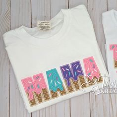 Sweet One First Birthday Family Shirts, Ice Cream Shirt Ideas, Two Sweet Shirt Girl, Ice Cream T Shirts Design, Ice Cream Birthday Shirt, Matching Birthday Shirts, Toddler Birthday Party