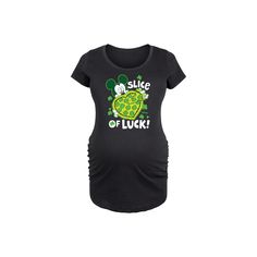 a pregnant woman's t - shirt with the words smile of luck on it