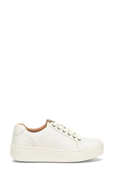 Børn Mira Platform Sneaker - White Leather | Editorialist