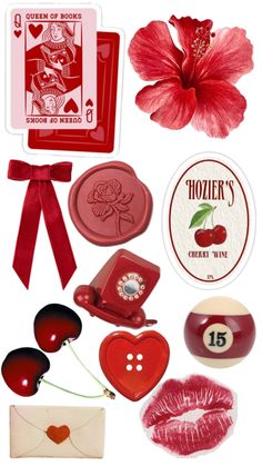 valentine's day gift guide for her with red lipstick, chocolates and cards