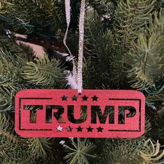 Luxury ‘Trump’ Premium Laser Cut Wood Christmas Ornament Nwt 4.25" X 1.5" (1/8 Inch Thick) Premium Wood Fridge Magnet. Laser Cut To Precision Handmade In The United States By Us Military Veteran Family. All Birch Wood Stained Republican Red. 4 Stars On Top And 5 At The Bottom - Signifying 45th President Of The United States. These Are Absolutely Unique And Cannot Be Bought Any Other Place. Laser Cut Ornaments Christmas, Laser Cut Wood Ornaments, Laser Cut Ornaments, Wood Fridge, Cat Christmas Ornaments, Polymer Clay Christmas, Ornament Ideas, Wood Christmas Ornaments