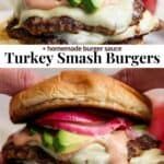 there are two pictures of the same burger