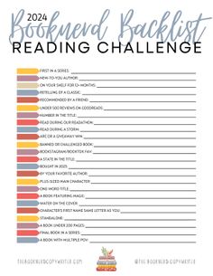 the printable reading challenge is shown with text that reads, bookend backlist reading challenge