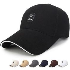 Season:Summer,Spring   Fall; Gender:Men's; Quantity:1pcs; Style:Beach,Travel; Hats Category:Baseball Cap; Occasion:Vacation,Outdoor; Material:Cotton; Function:Fashion,Adjustable; Pattern:Plain; Front page:FF; Listing Date:07/12/2023 Black Cotton Hat For Summer, Summer Cotton Hat In Black, Summer Black Cotton Hat, Black Cotton Summer Hat, Summer Sports Hats With Letter Print, Cotton Baseball Cap For Beach, Casual Breathable Hats For Vacation, Beach Hats With Letter Print In Black, Black Letter Print Beach Hat