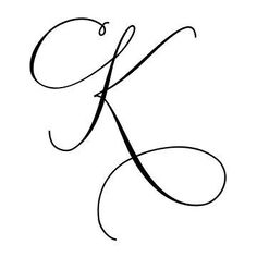 the letter k in cursive handwriting