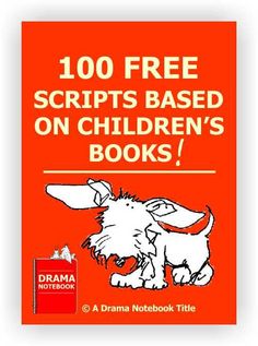 an orange book with the title'100 free scripts based on children's books '