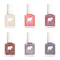 Colors: everglow, aurora lights, dragonfly, zephyr, violet skies, oasis 6 Nail polish bottles 13.3 ml - 0.45 fl oz | ingredients "17-Free" products do not contain: Acetone, Animal-Derived Ingredients, Bisphenol-A, Camphor, Ethyl Tosylamide, Formaldehyde, Formaldehyde Resin, Gluten, Glycol Ether of Series E (Gycol ethers derived from ethylene oxide), Nonylphenol Ethoxylate, Parabens, Phthalates (including DBP), Styrene, Sulfate, Toluene, Triphenyl Phosphate (TPHP/TPP), Xylene Vegan Animal cruelty Aurora Lights, Nail Polish Bottles, Cream Nails, Vegan Animals, Lip Scrub, Free Products, Nail Tools, Moisturizer Cream, Nail Stickers