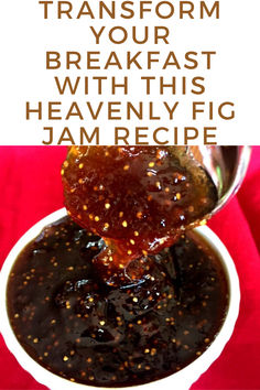 Transform Your Breakfast with This Heavenly Fig Jam Recipe Fig Pepper Jam Recipe, Best Fig Jam Recipe, Recipe With Fig Jam, Dried Fig Jam Recipe, What To Do With Ripe Figs, Fig Jam Uses, Fig Jam With Dried Figs, Spicy Fig Jam, Topping For Pancakes