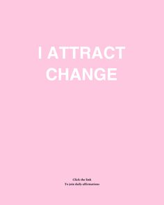 the cover of i attractt change, with white text on a pink background that reads