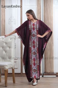 Queen Thobe Embroidered Palestinian Maxi Dress Long Sleeves Kaftan Palestinian Design And Embroidery Royal Palestinian queen dress Stunning Palestinian embroidered Thobe Palestinian stylish design and beautiful embroidery Astonishing embroidery colors Long embroidered sleeves Machine Embroidered Dress. Non-transparent (not see-through) high-quality fabric ♥ LUXURIOUS UNIQUE STYLE AND DESIGN: New Palestinian Thobe/Caftan style designed by Palestinian designers, shows your charming taste, unique e Maxi Dress Long, Embroidered Sleeves, Dress Long Sleeves, Queen Dress, Online Checks, Beautiful Embroidery, Embroidered Dress, Dress Clothes For Women, Long Maxi Dress