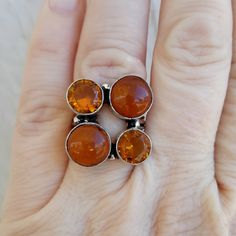 Brand New Handmade Amber And Honey Citrine Silver Ring. Size 7.25 925 Stamped New To Poshmark? Use Referral Code Kimberlyn222 To Receive $10. Sterling Silver Amber Ring, Bff Rings, Bloodstone Ring, Stretchy Rings, Amethyst Cocktail Ring, Cartier Love Ring, Black Stone Ring, Blue Diamond Ring, Yellow Diamond Rings