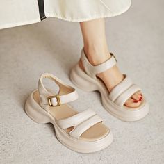 Luxury Casual Women's Sandals, Casual Cheap Sandals, Cheap Elegant Workwear Sandals, Cheap Casual Sandals With Nonskid Soles, Cheap Modern Synthetic Sandals, Cheap Modern Spring Sandals, Casual Sandals Womens, Summer Soft, Types Of Heels