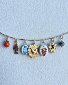 Summer Charm Necklace Vintage Charm Necklace Clay Charm Necklace Handmade Charm Necklace - Etsy Clay Charm Necklace, Necklace Clay, Charm Necklaces, Handmade Charms, Clay Charms, Style Expert, Necklace Vintage, Necklace Handmade, Chicago Il