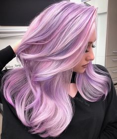 Lilac Hair Dye, Hair Color 2017, Pastel Pink Hair Color, Lilac Hair Color, Hair Dye Tips, Highlights Summer, Pastel Pink Hair, Lilac Hair, Hair Color Pastel