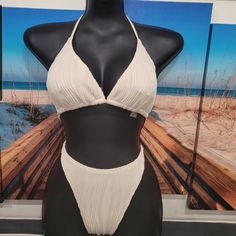 Matte Collection One Piece Swimsuit Nwot As This Company Does Not Use Rages On Their Old Collection. Cream Sleeveless Swimwear For Beach, Chic Cream Swimwear For Swimming, Cream Fitted Swimwear For Party, Elegant Cream Swimwear For Spring, Chic Cream Swimwear For The Beach, Fitted Cream Swimwear For Party, Chic Cream Swimwear For Pool, Elegant Cream Swimwear For Summer, Chic Cream Swimwear For Vacation