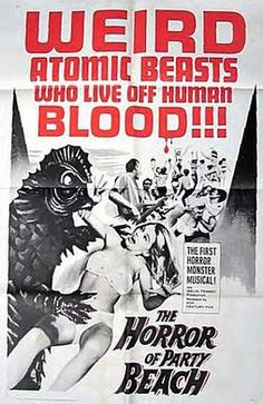 the horror movie poster for weird atomic beasts who live off human blood, which was released in 1971