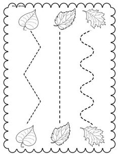 the letter k worksheet with leaves and acorns to make it easier for kids