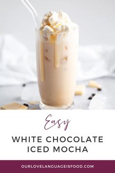 an easy white chocolate iced mocha recipe