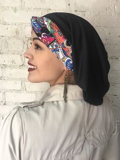 Best personal Mother's Day gift. Uptown Girl Headwear brand Top knot helps frame your face and give you height. ❤️Fits head size circumference 20-24 inches ❤️Soft spandex lightweight lycra Fabric ❤️Material drapes well ❤️Stretchy headband for your comfort ❤️Made in USA Uptown Girl Headwear is your popular choice for over 25 years, for headwear head scarves and head coverings for cancer patients, and men and women with alopecia and hair loss. Women With Alopecia, Hair Snood, Ladies Head Scarf, Head Coverings, Headband Turban, Hair Nets, Twist Hair, Stretchy Headbands, Uptown Girl