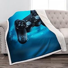 Buy Jekeno Gaming Blanket Gifts for Boys Teens Girls Men Women Christmas Birthday Blue Video Game Gamepad Decor Home Bedroom Living Room Kids Adults Soft Cozy Warm Plush Sherpa Throw 50x60 191 Gaming Blanket, Skirt Hangers, Pharmacist Gift, Room Kids, Candle Vase