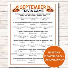 a printable thanksgiving trivia game for kids