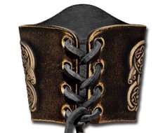 Width: 90mm (3.5inch) Thickness: approx 2,5-3mm (6-7oz) Material: veg-tanned full grain leather (cowhide) Color: black-antique Design: Celtic Spiral in Celtic Knots (12) / Embossed Fastening: Square Leather Strap Sizes: S/M to 4XL/5XL Embossed and antique dyed strong leather bracelet made of vegetable tanned full grain leather. The bracelet has a width of 90mm (3.5inch) and a thickness of approximate 2,5-3mm (6-7oz). Those bracelets have an irregular form and will closured by a strong leather st Tree Of Life With Birds, Celtic Spiral, Leather Bracers, Celtic Dragon, Celtic Tree Of Life, Celtic Tree, Celtic Knots, Celtic Cross, Leather Cuffs Bracelet