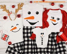 "Snowman Face Shirt, Winter Shirt, Snowman Family Tees, Snowman Group Shirts, Family Shirts, Custom Shirts, Christmas Shirts, Snowman T-Shirt Hello! Welcome to Virgo Design Boutique! I am a Virgo :) I may overthink and over-analyze everything. I like to do everything right the first time. I am meticulous and perfectionist in everything I do. Every product you buy will reach you with the same care and perfection. You can be sure of that :) * High quality and super soft, comfortable shirt. Made wi Face Family, Snowman Shirt, Funny Christmas Tshirts, Snowman Faces, Family Tees, Buffalo Plaid Christmas, Funny Christmas Gifts, Winter Shirts, Group Shirts