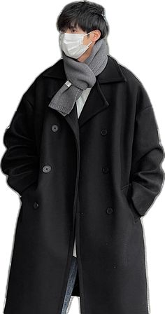 Gray Single Breasted Long Sleeve Pea Coat, Gray Pea Coat With Pockets, Gray Single-breasted Pea Coat, Oversized Solid Pea Coat For Winter, Winter Oversized Pea Coat With Buttons, Oversized Winter Pea Coat, Oversized Winter Pea Coat With Buttons, Oversized Pea Coat With Buttons, Oversized Casual Pea Coat