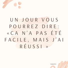 a quote with the words in french and english