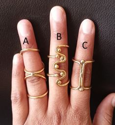 "Trigger Finger Rings, Arthritis Rings, EDS Finger Splint Rings, Mallet Finger Rings, Adjustable Rings, Personalized Gifts, Unique Rings Size:- All Size Available In Variation Metal:- Brass Please confirm me the size of your ring once. Arthritis ring requires 2 sizes, Above the knuckle and below the Knuckle. Please tell me above and below size of your knuckle. *Write the above and below size of your knuckle in the Personalisation box. *The finger in which you want wear the ring, please send me t Finger Tip Rings, Trigger Finger Treatment, Mallet Finger, Pink Flower Nails, Finger Splint, Rings Adjustable, Trigger Finger, Medical Jewelry, Knuckle Ring