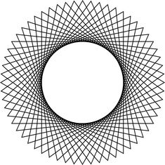 a black and white image of a circular object with lines in the shape of a star